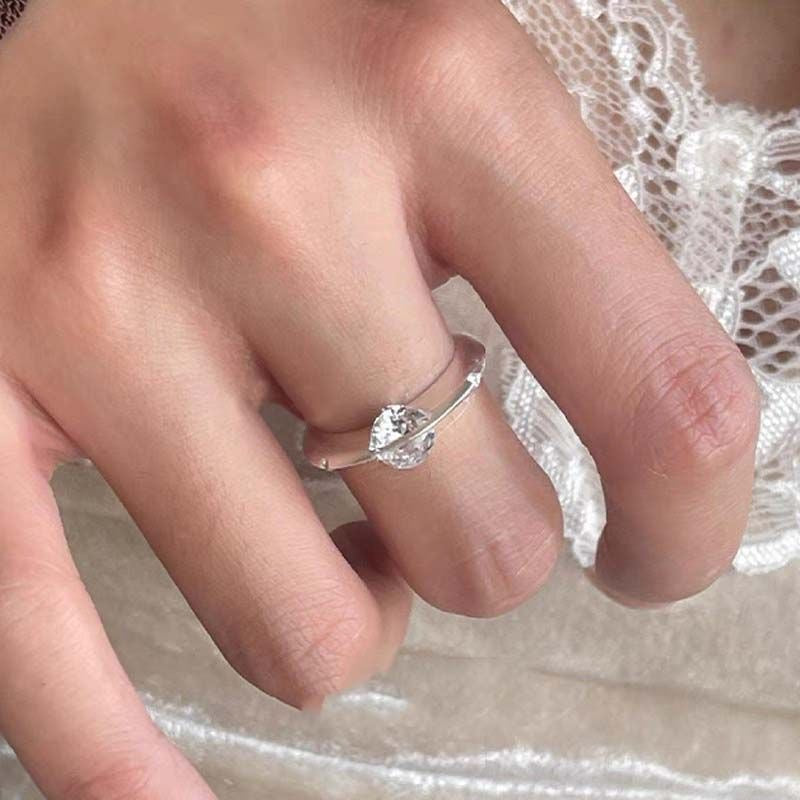 Planet Spinning Ring-S925 Sterling Silver, Womens Anxiety Ring 925 Sterling Silver Fidget Ring With Cubic Zircon Adjustable Discreet Calming Ring Gifts for Women